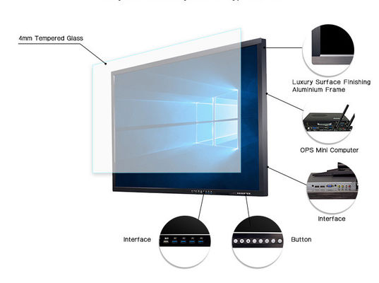 Υπέρυθρη οθόνη αφής LCD στο ψηφιακό σύστημα σηματοδότησης φορέων επίδειξης διαφήμισης 8ms