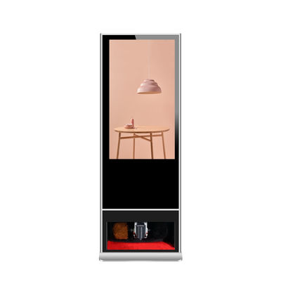 Ψηφιακή επίδειξη διαφήμισης συστημάτων σηματοδότησης ανελκυστήρων LCD με το καθαρίζοντας περίπτερο Shinning παπουτσιών