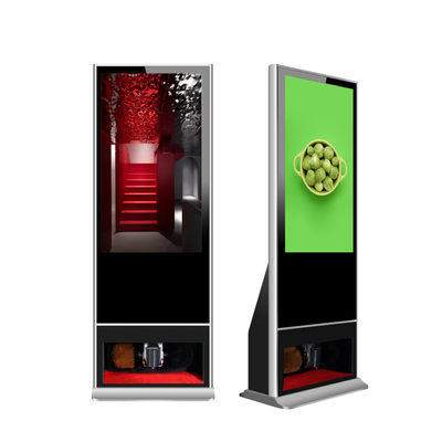 Ψηφιακή επίδειξη διαφήμισης συστημάτων σηματοδότησης ανελκυστήρων LCD με το καθαρίζοντας περίπτερο Shinning παπουτσιών