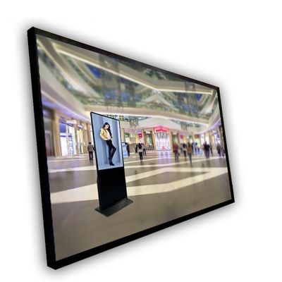 Ο τοίχος διαφήμισης LCD τοποθετεί την ψηφιακή οθόνη αφής συστημάτων σηματοδότησης 49 ίντσα 4k