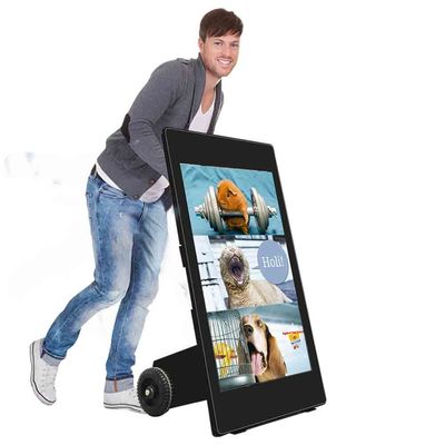 Ελεύθερη αναπροσαρμογών διαφήμιση Protable συστημάτων σηματοδότησης Wifi 3g LCD κινητή ψηφιακή αντιδιαβρωτική