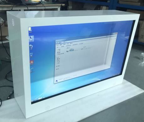 Έξυπνη ψηφιακή διαφανής προθήκη 450cd/M2 επίδειξης 55 ίντσας LCD