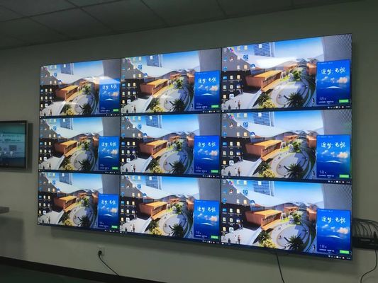 περίπτερο 49 επίδειξης διαφήμισης 3x3 4k» τηλεοπτικό τοποθετημένο τοίχος ψηφιακό σύστημα σηματοδότησης
